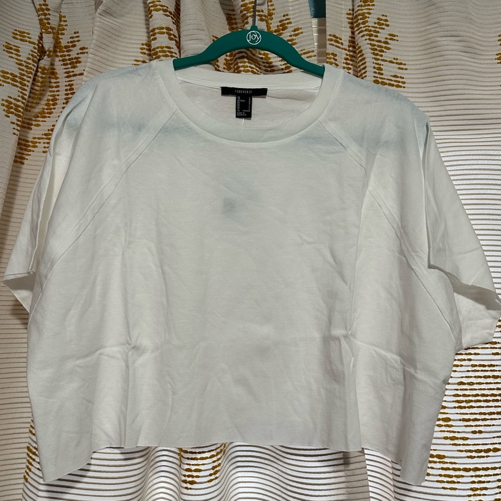 White Forever 21 Crop Top